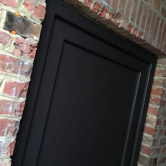 PVC deur zwart vlak