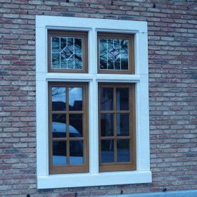 houten raam loodglas - Houten raam loodglas