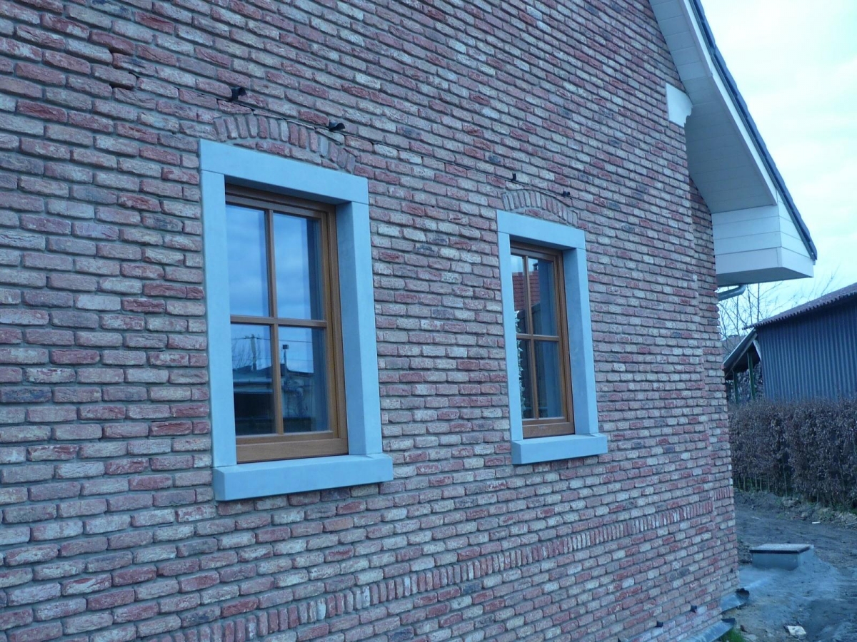 Nouvelle construction châssis bois - Nieuwbouw hout raam