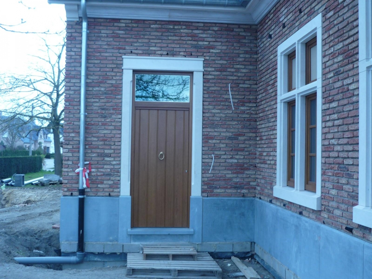 châssis et porte en bois - voordeur bovenlicht hout