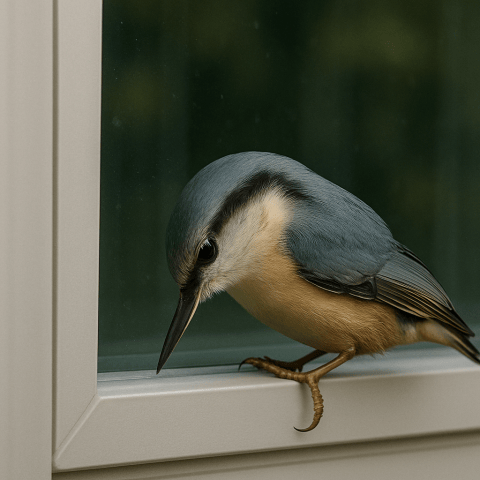 Vogels eten silicone ....